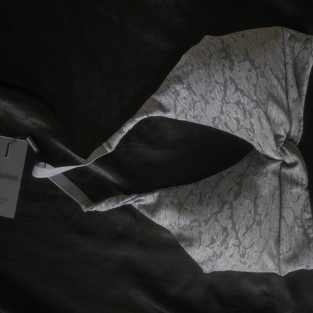 Gray Nvgtn Halter Sports Bra